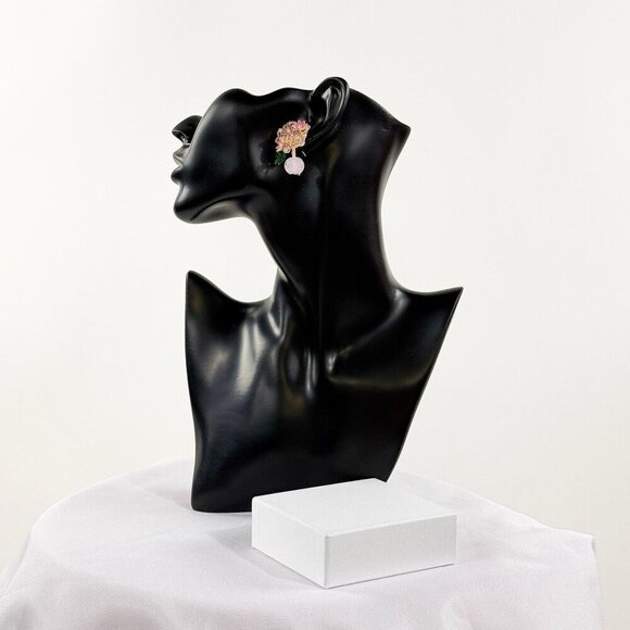 BRAND NEW IN BOX MULTI COLOR BEADED FLORAL EARRINGS SET - Picture 3 of 5